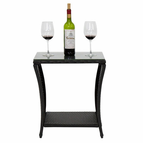 Gitel Glass Outdoor Side Table