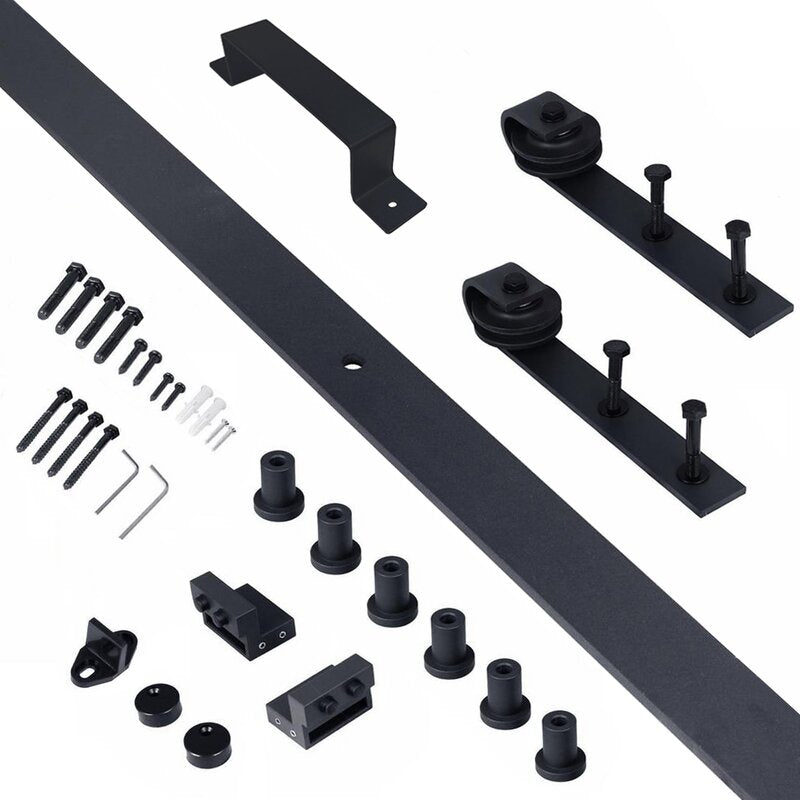 Glass Barn Door with Installation Hardware Kit