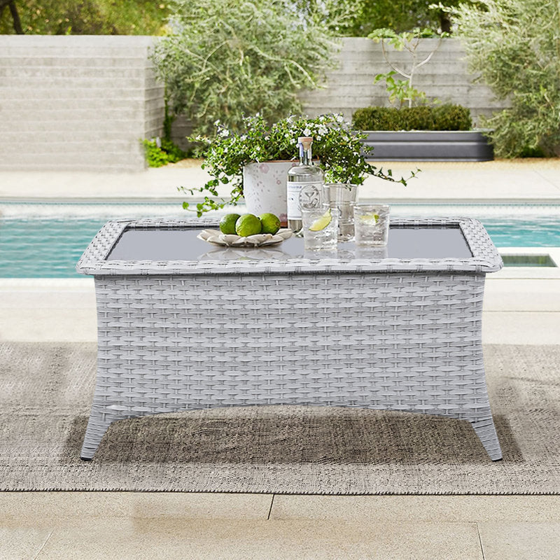 Glass Outdoor Coffee Table