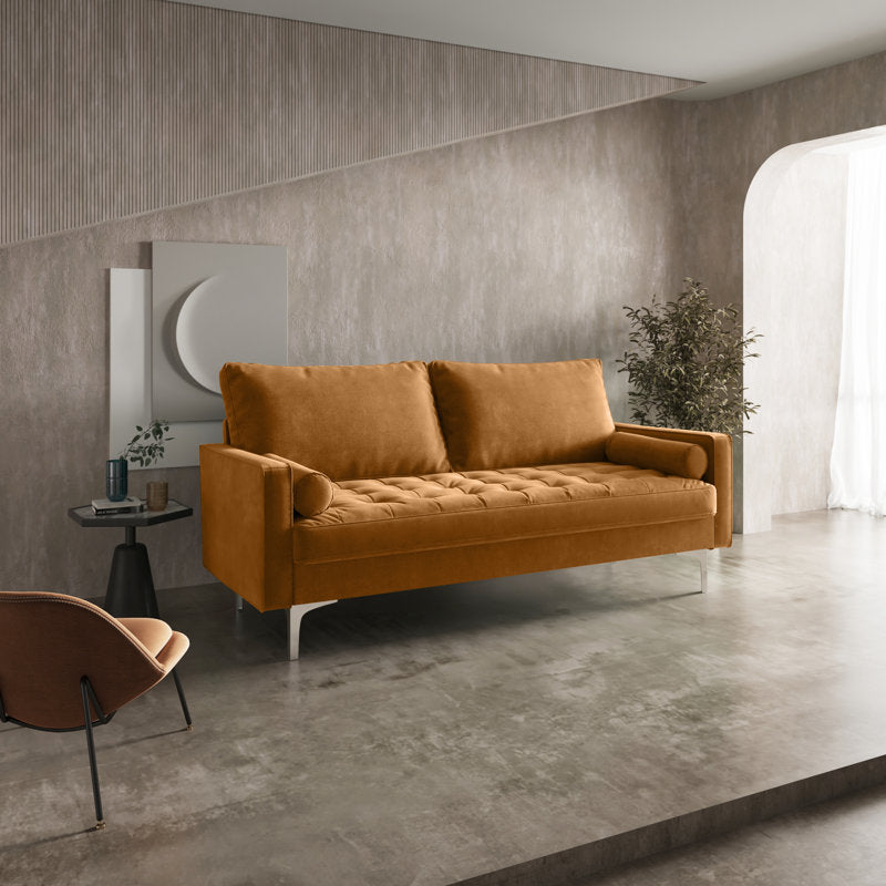 Gresham 70-inch Velvet Square Arm Sofa