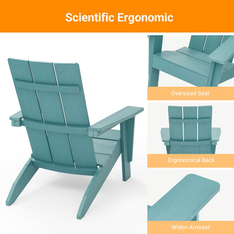 Hachirou Outdoor Adirondack Chair (Set of 2)