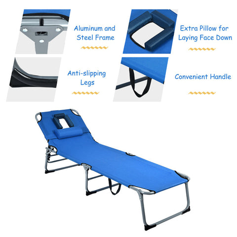 Halsey Outdoor Metal Chaise Lounge