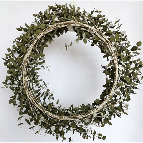 Handcrafted Faux Eucalyptus 24'' Wreath