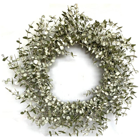 Handcrafted Faux Eucalyptus 24'' Wreath