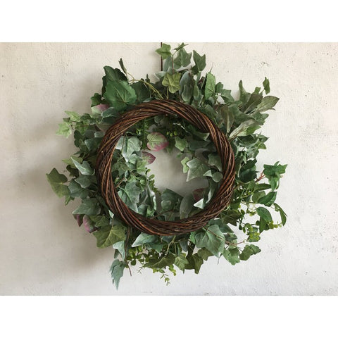 Handcrafted Faux Lambs Ear Greenery 26'' Wreath