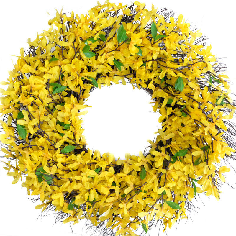 Handcrafted Faux Mixed Assortment Floral 26'' Wreath