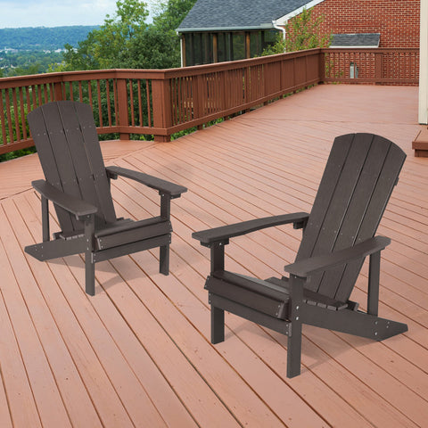 Hatolina Outdoor Adirondack Chair (Set of 2)