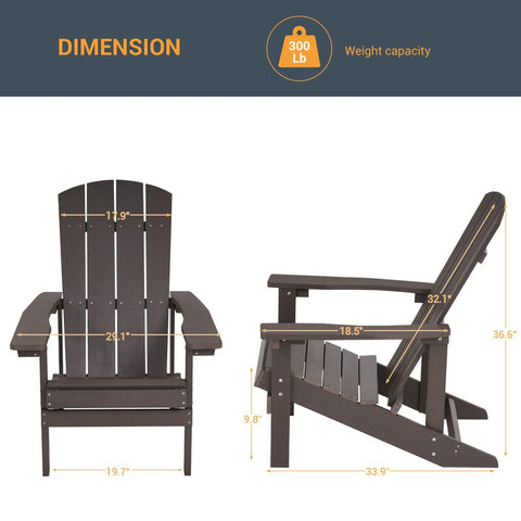 Hatolina Outdoor Adirondack Chair (Set of 4)