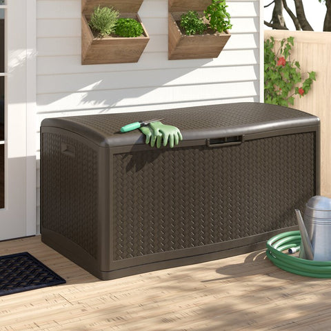 Herringbone Suncast 124 Gallon Water Resistant Deck Box