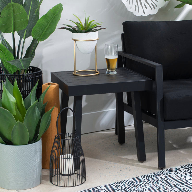 Holland Outdoor Aluminum Side Table