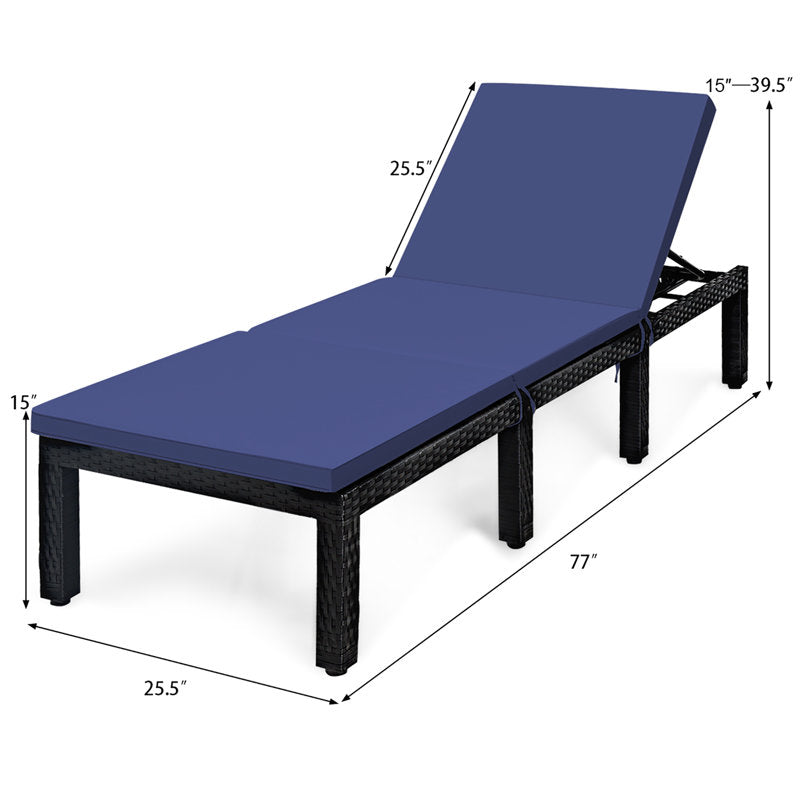Isa Outdoor Chaise Lounge