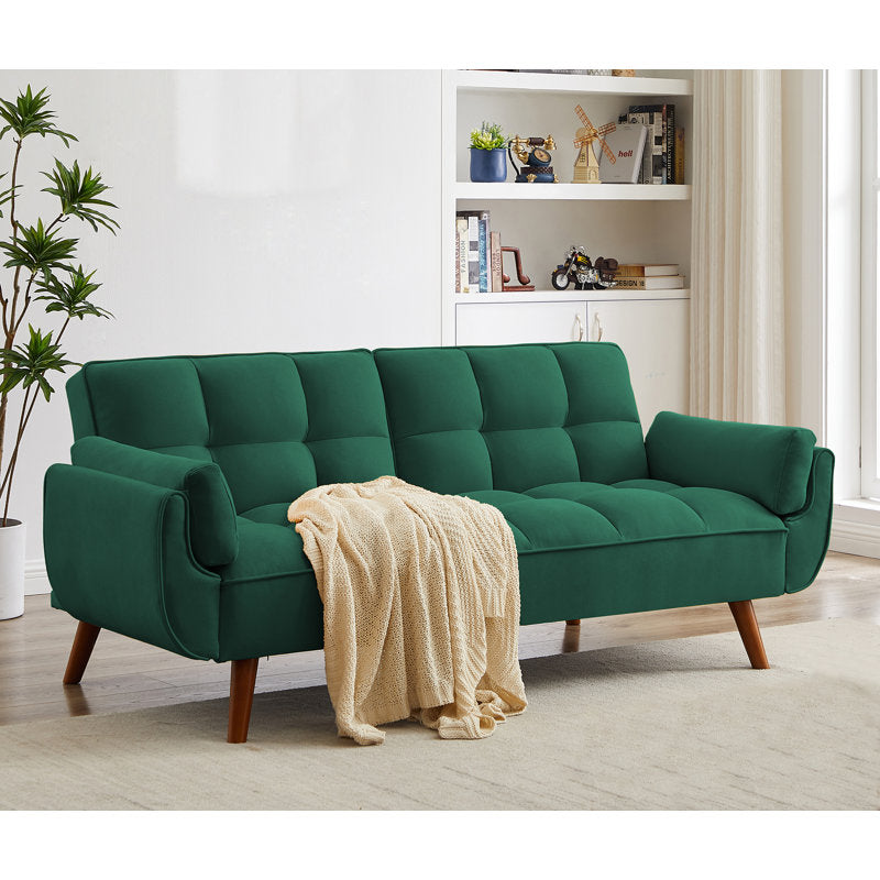 Jalena 75'' Upholstered Reclining Sleeper Sofa