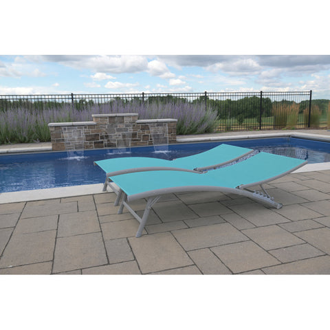 Jannet Outdoor Metal Chaise Lounge