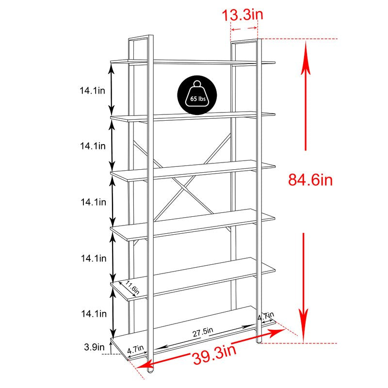 Jarnagin Steel Etagere Bookcase