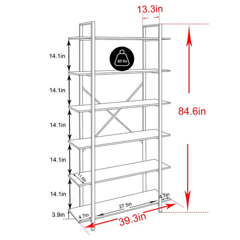 Jarnagin Steel Etagere Bookcase