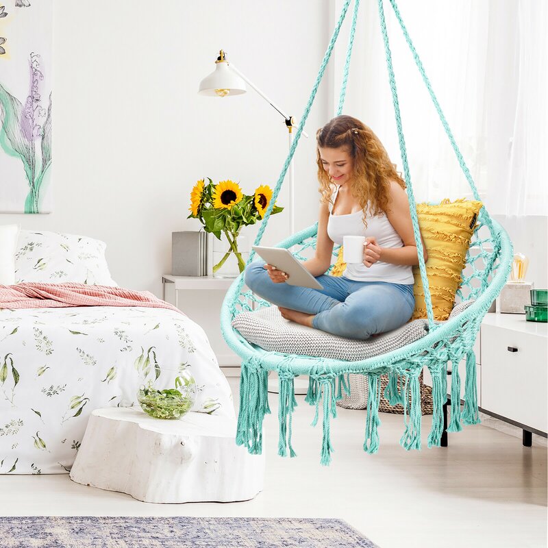 Turquoise Jaylin Porch Swing