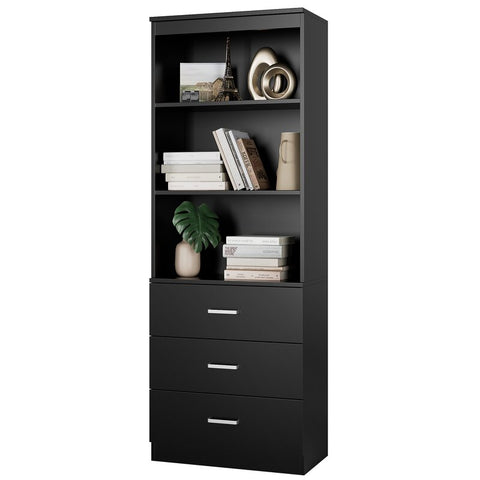 Kahler 70.9'' H x 23.6'' W Standard Bookcase with 3 Drawers