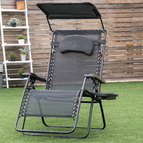 Kalobe Outdoor Metal Chaise Lounge