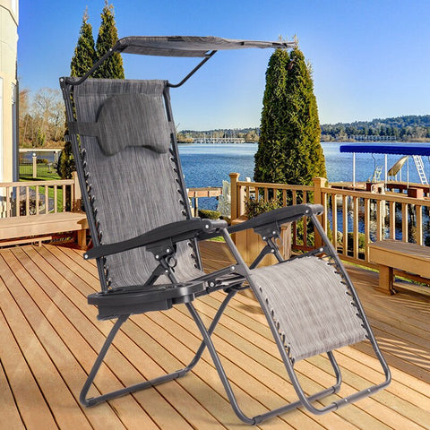 Kalobe Outdoor Metal Chaise Lounge