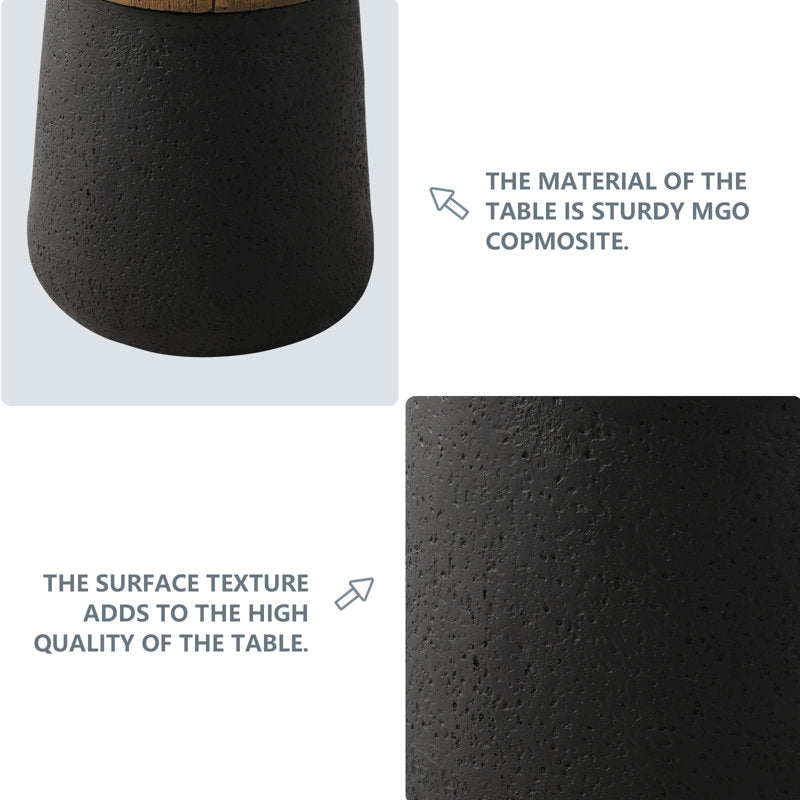 Kanauga Concrete Outdoor Side Table