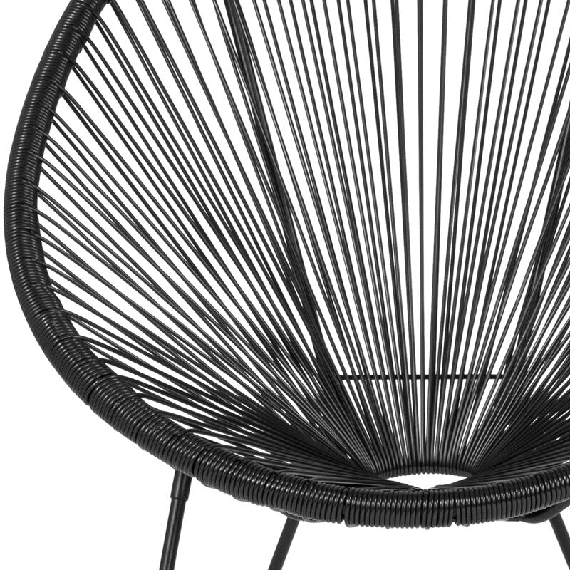 Kelleia Wicker Outdoor Armless Lounge Chair