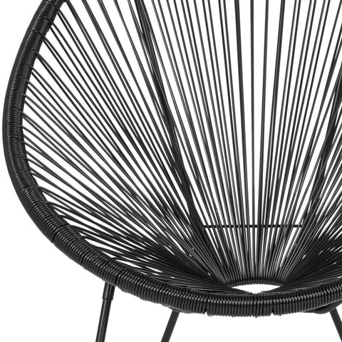 Kelleia Wicker Outdoor Armless Lounge Chair