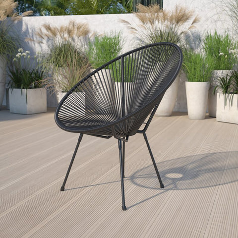 Kelleia Wicker Outdoor Armless Lounge Chair