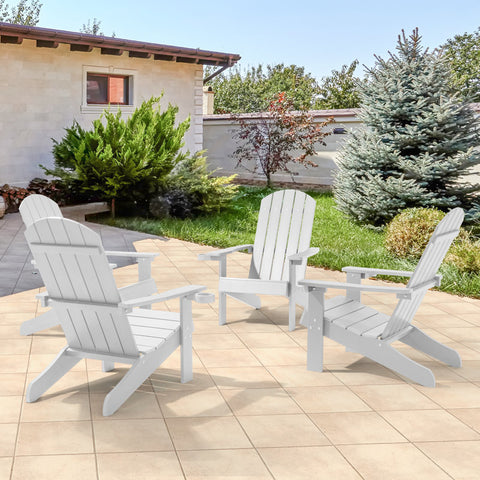 Navy Blue Kersley Outdoor Adirondack Chair (Set of 4)