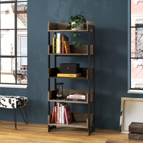 Kim 64'' H x 25'' W Metal Standard Bookcase