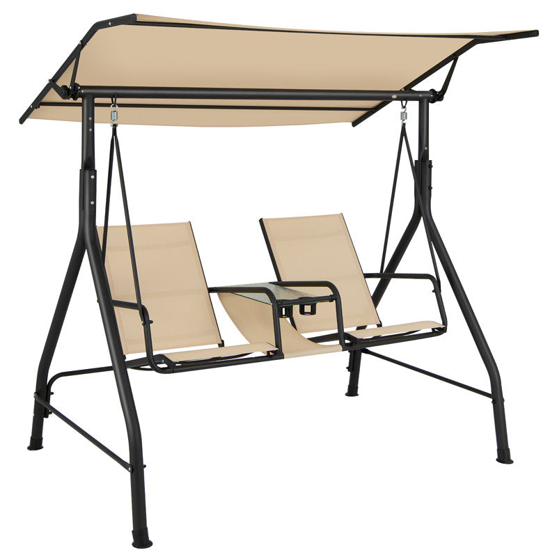 Kothan 2 Person Porch Swing with Canopy