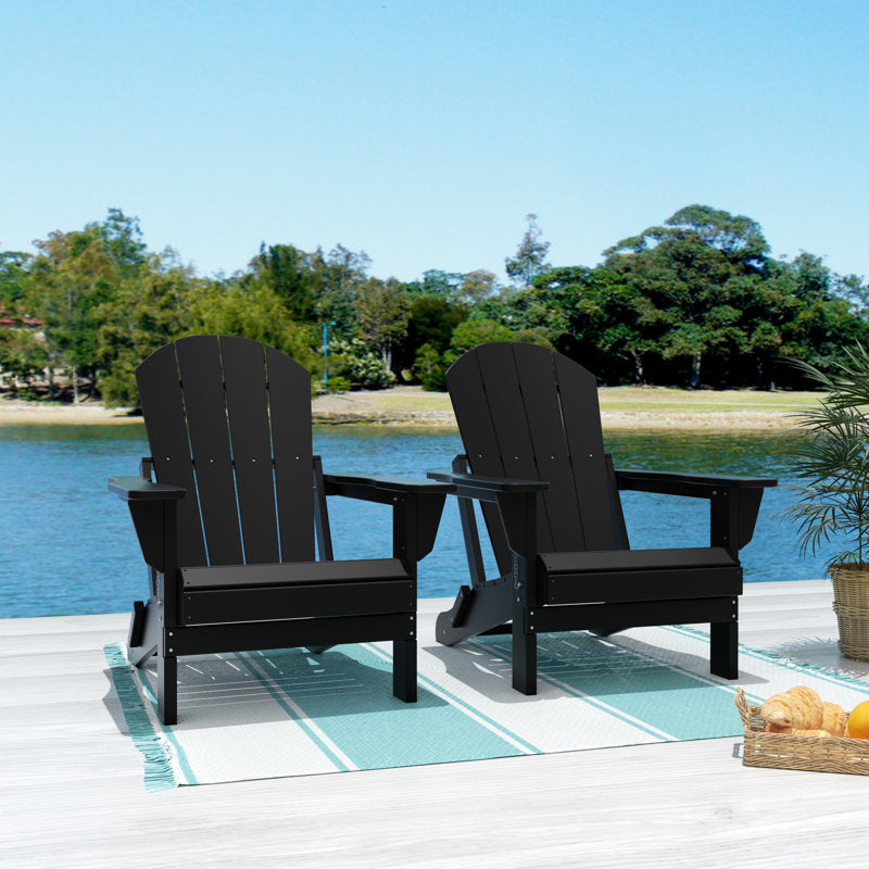 Laguna Foldable Outdoor Adirondack Chair Set (Part number: 2001011-2-KIT)