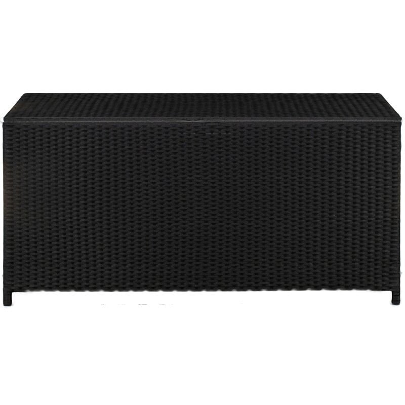 Latitude Run® Oliveira 50 Gallons Gallon Water Resistant Wicker Deck Box