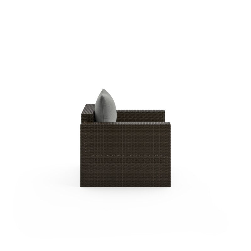 Lenkerville Wicker Outdoor Lounge Chair