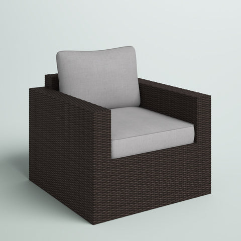 Lenkerville Wicker Outdoor Lounge Chair