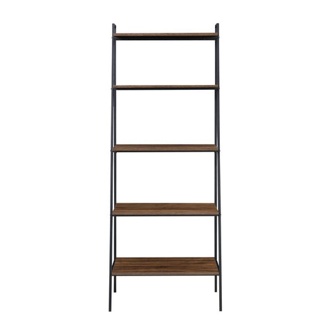 Little Italy 72" H x 28" W Metal Ladder Bookcase