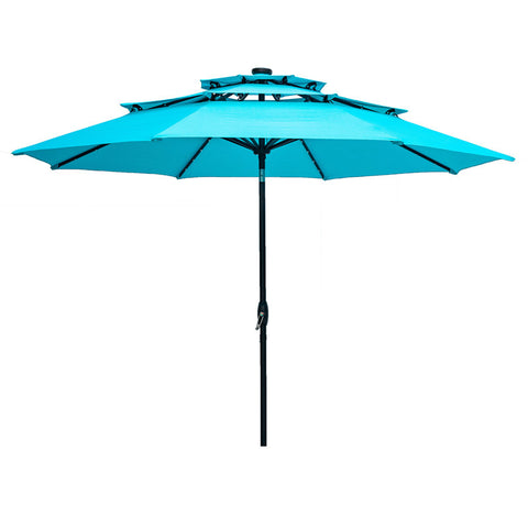 Lohmann 120'' Lighted Market Umbrella