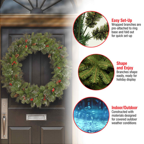 Losoya Faux Spruce 36'' Wreath