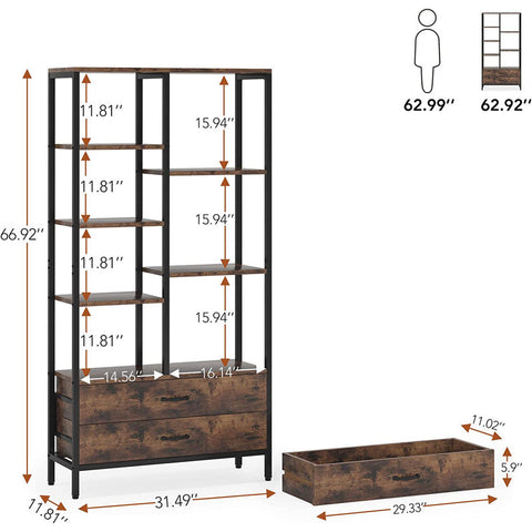 Loyte Etagere Storage Bookcase
