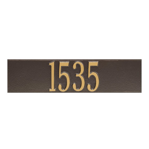 Black/Gold Metal Mailbox Sign