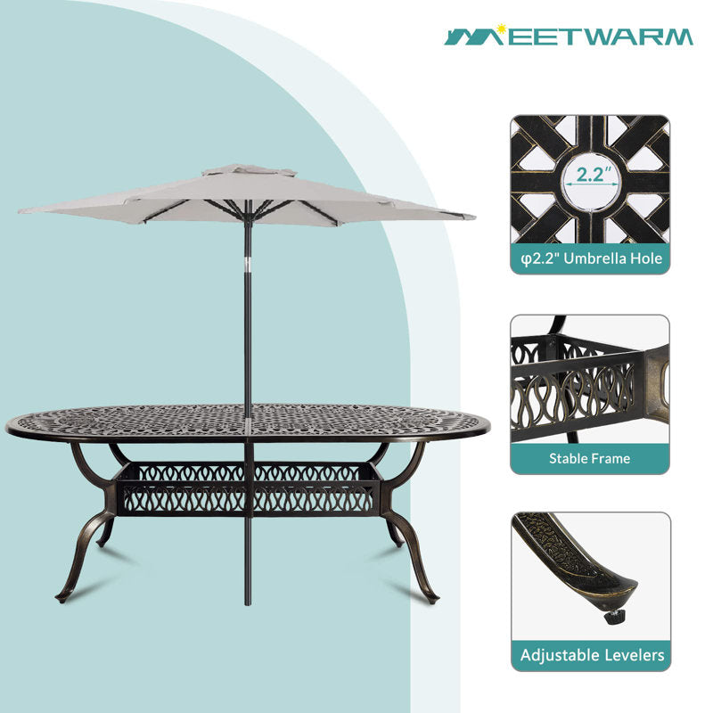 Metal Outdoor Dining Table