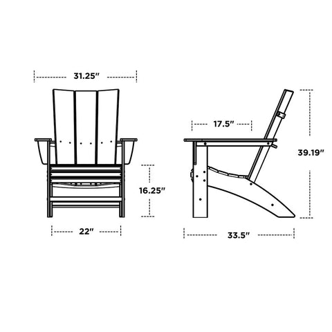 Modern Adirondack Outdoor Adirondack Chair