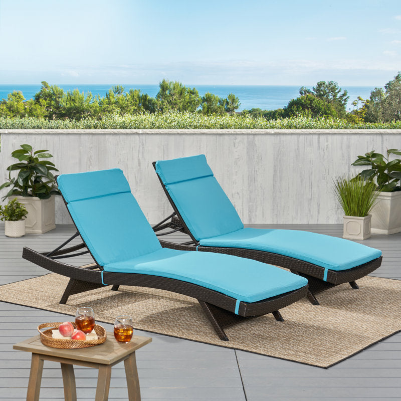 Mohni Outdoor Chaise Lounge (Set of 2)