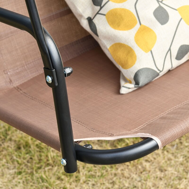 Moriyon 2 Person Porch Swing with Canopy