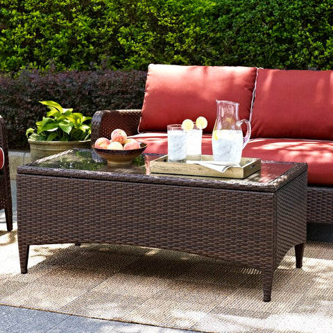 Mosca Glass Outdoor Coffee Table