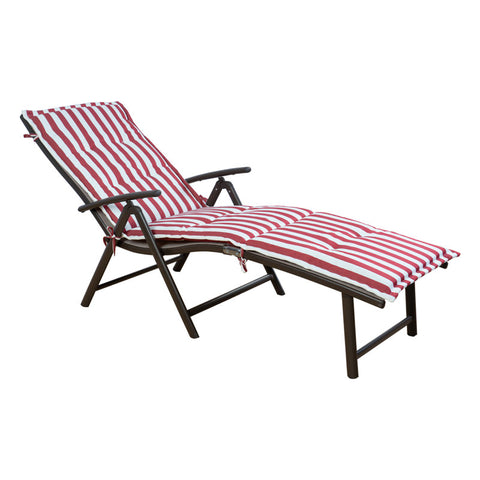 Nadire Outdoor Metal Chaise Lounge