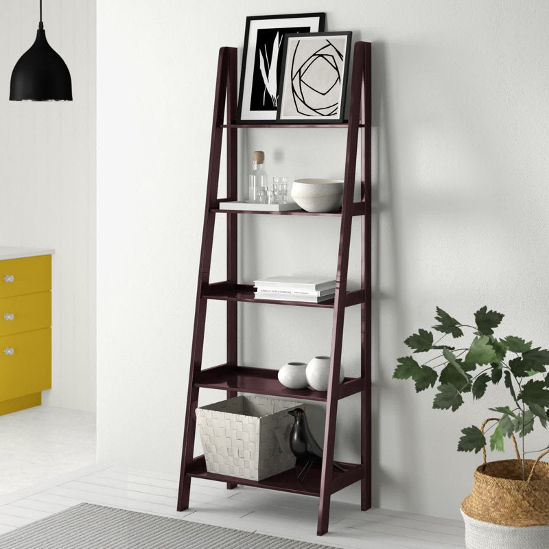 White Natrona Ladder Bookcase