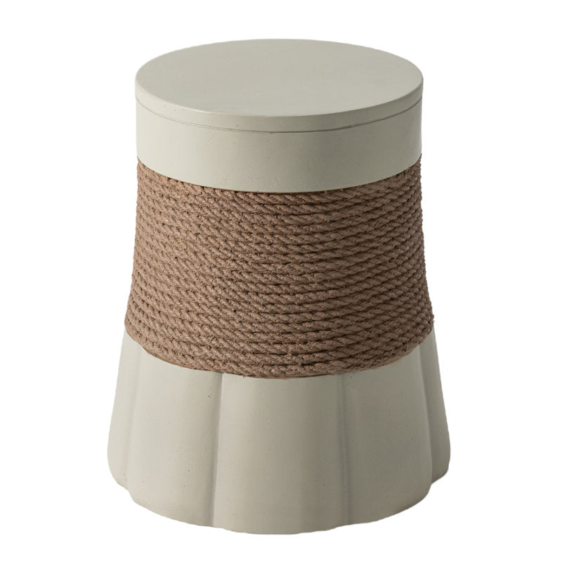 Nayini Concrete Outdoor Side Table