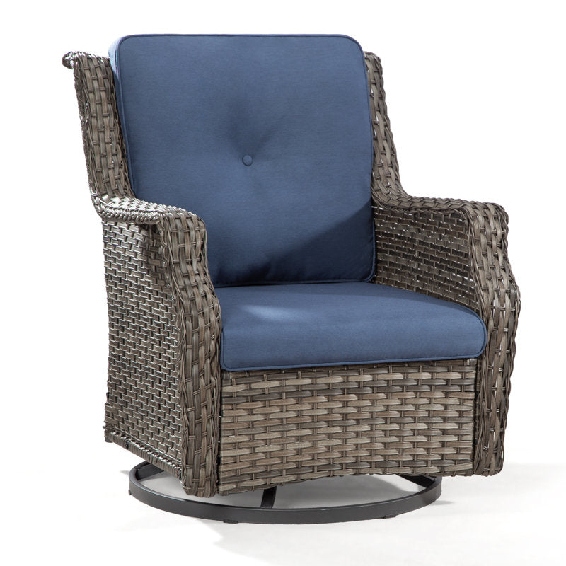 Nihat   Swivel Wicker Outdoor Lounge Chair