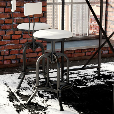 Oswalt Swivel Adjustable Height Stool