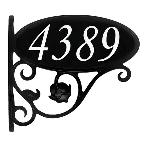 Oval Reflective Mailbox Sign